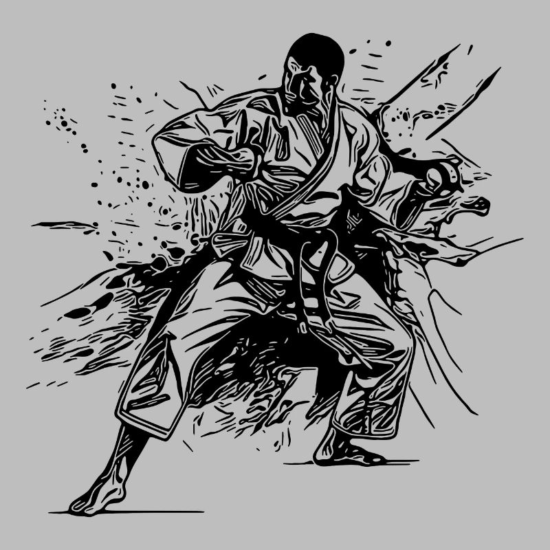 Tattoo Karate Style Sparring Partner Fighting Technique