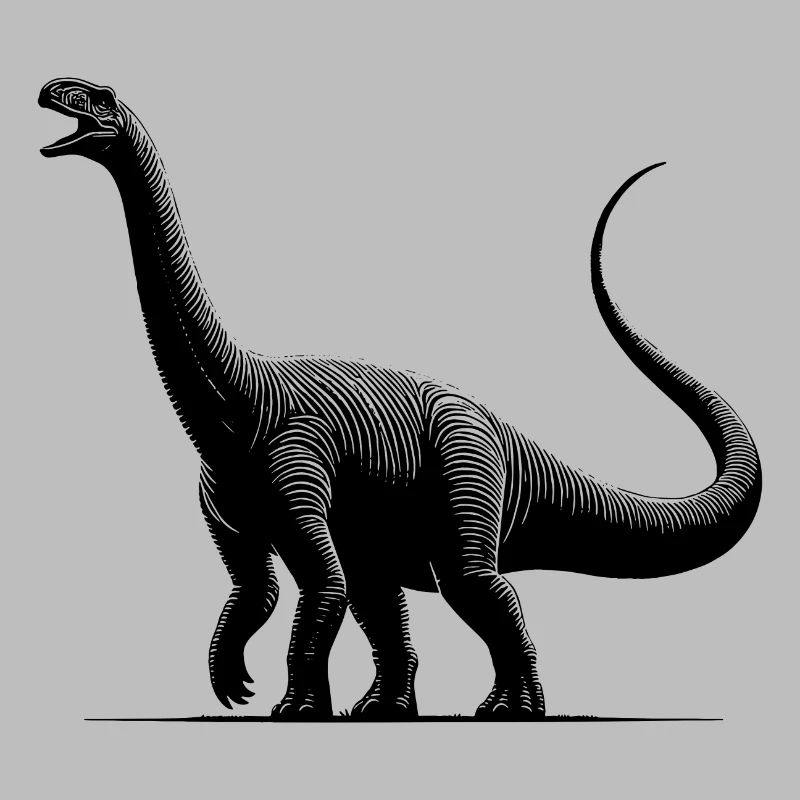 Dino géant Diplodocus dinosaure sauropode