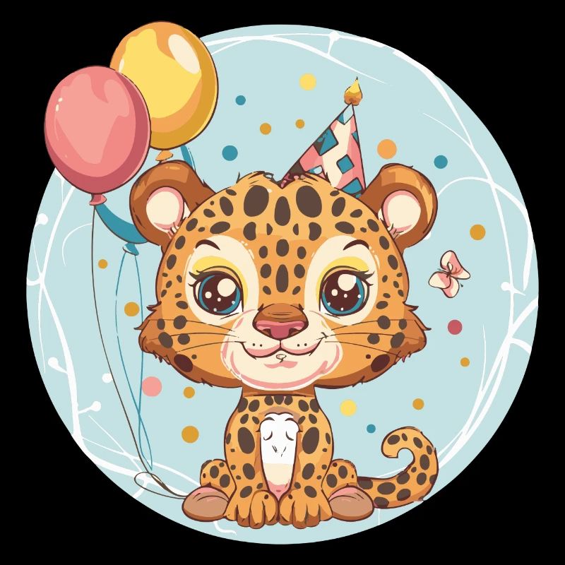Bébé d’anniversaire léopard