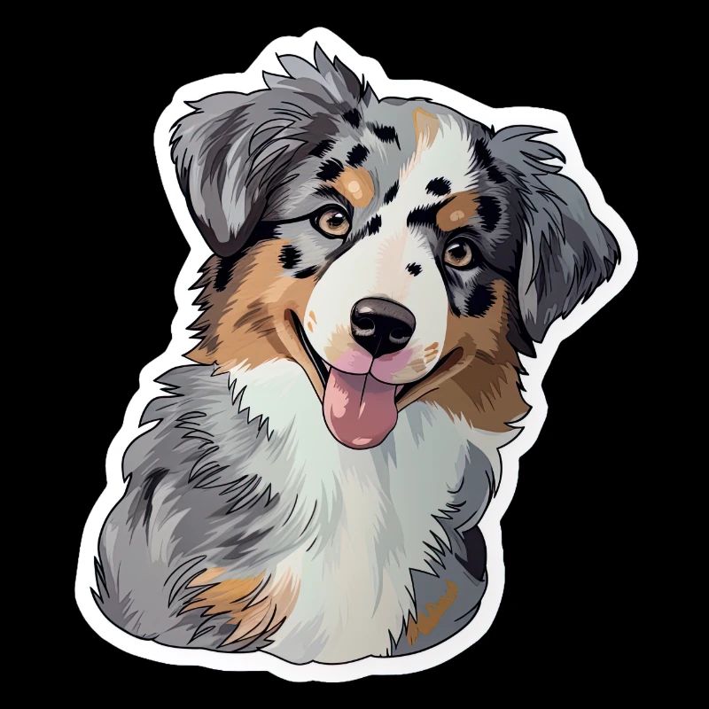 Süßer Australian Shepherd Welpe