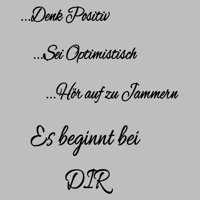 Es beginnt bei DIR