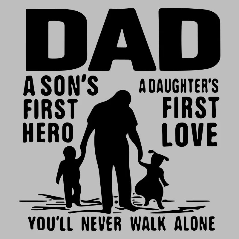 Papa, der erste Held eines Sohnes, die erste Liebe einer Tochter