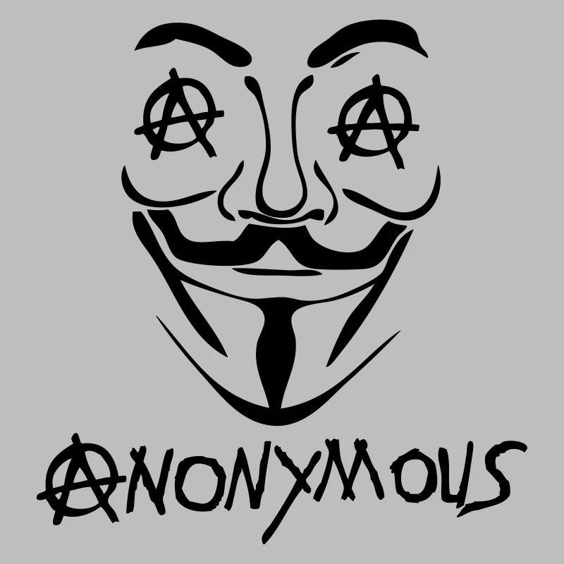 logo anarchy anonymous masque