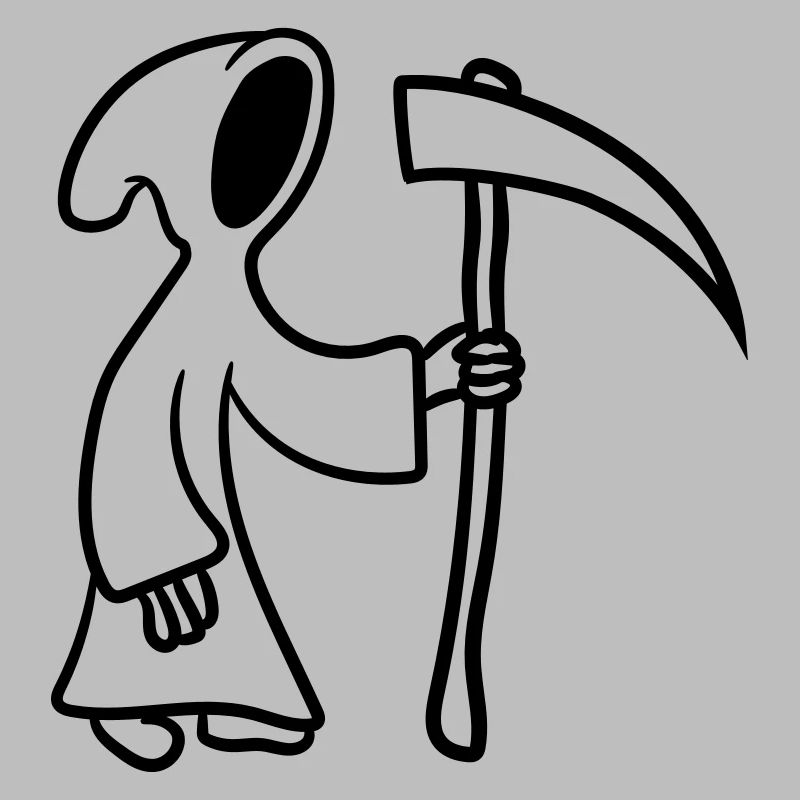 Comic Cartoon Tod mit Sense