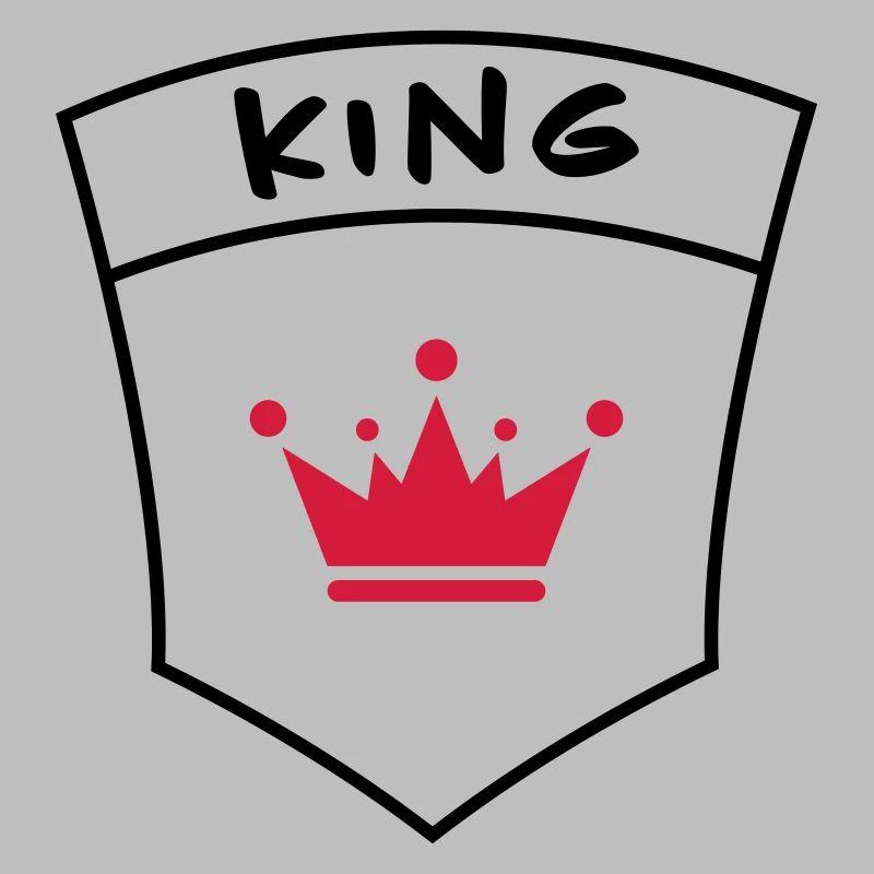 King auf Brusttasche
