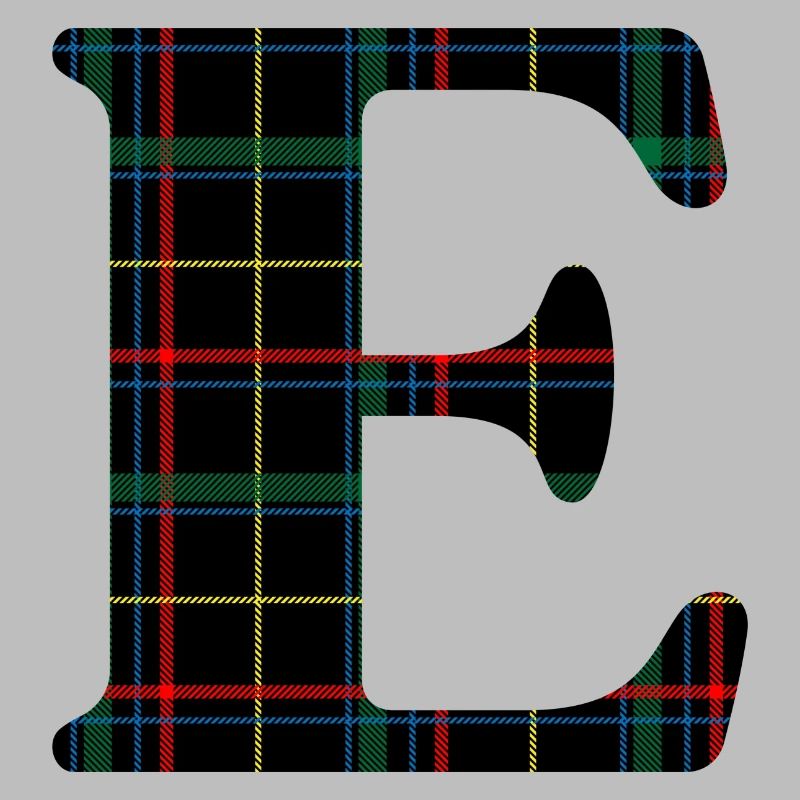 Monogramme e tartan écossais