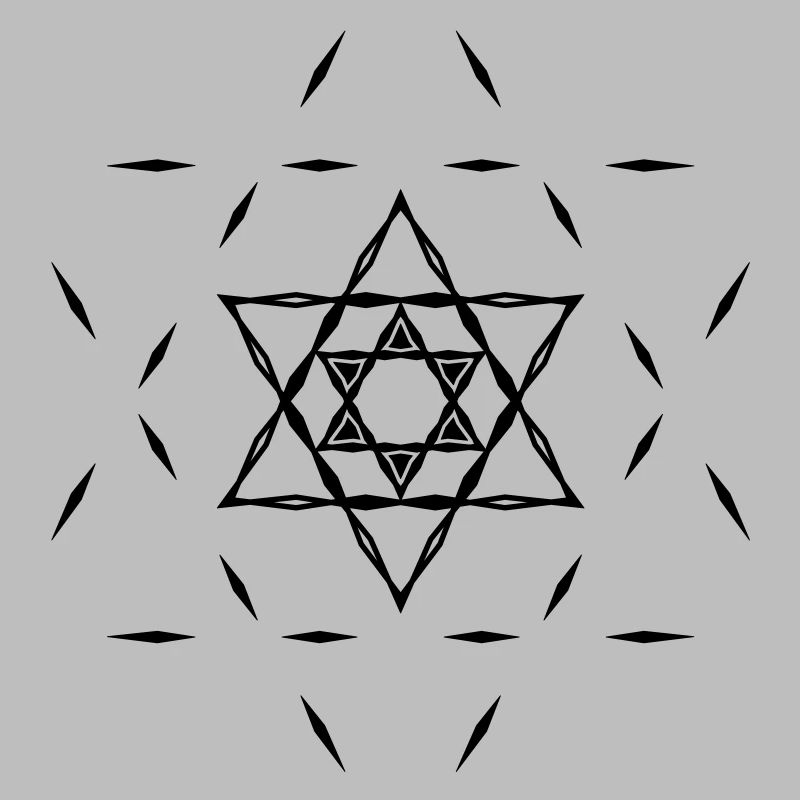 ✡ Hexagram, Magic, Merkaba, David Star, Yin Yang