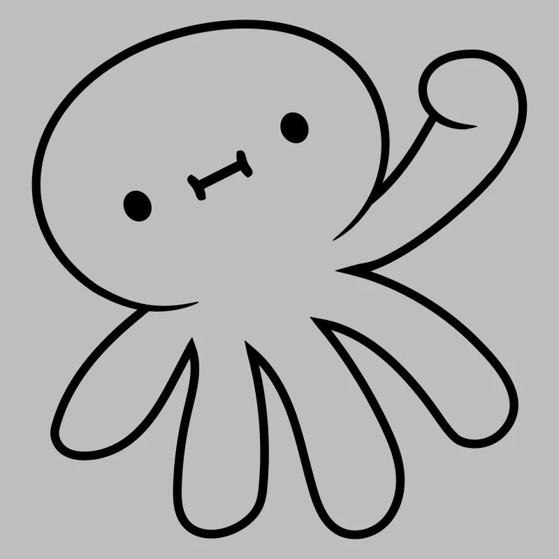 Small waving squid