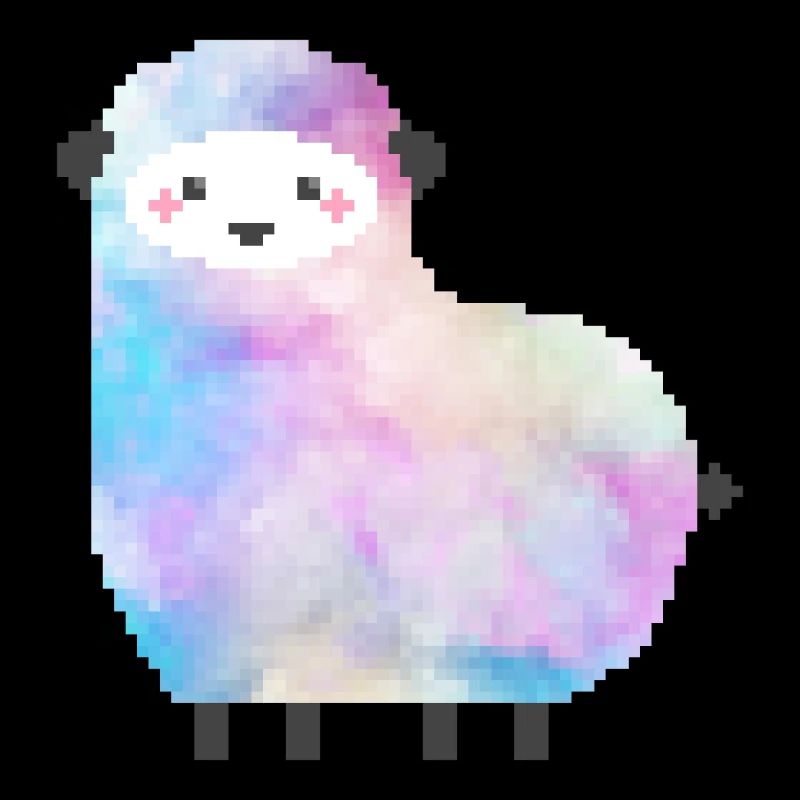 Süßes Schaf Pixelart
