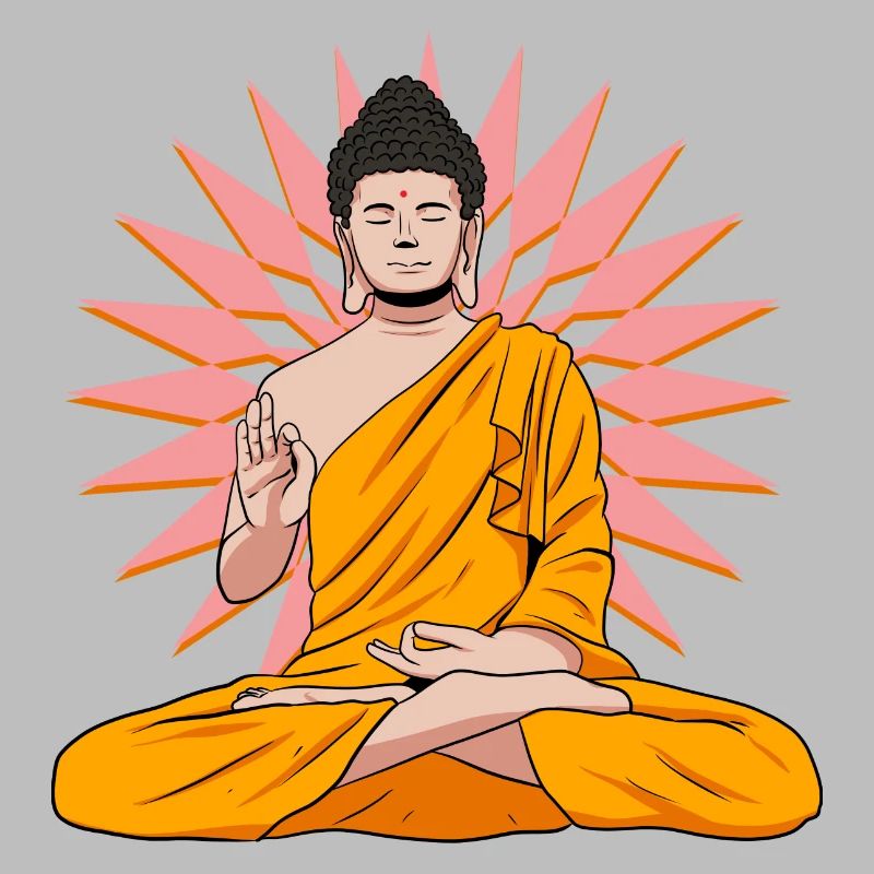 Buddha Mönch Namaste Buddhismus I Geschenk
