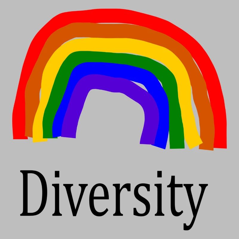 Rainbow diversity colorful creative