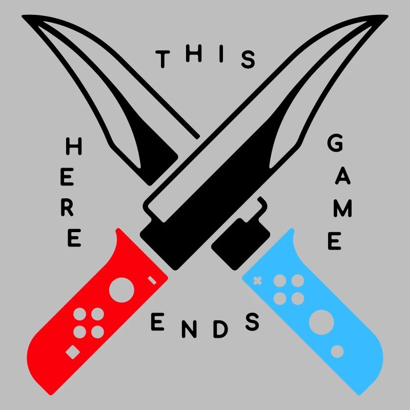 Game Console Controller Knife with Slogan