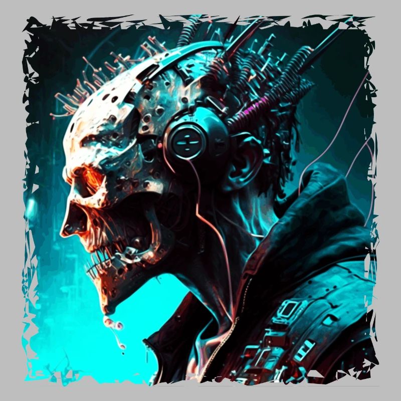 Cyborg oder Monster als Cyber Android der Zukunft