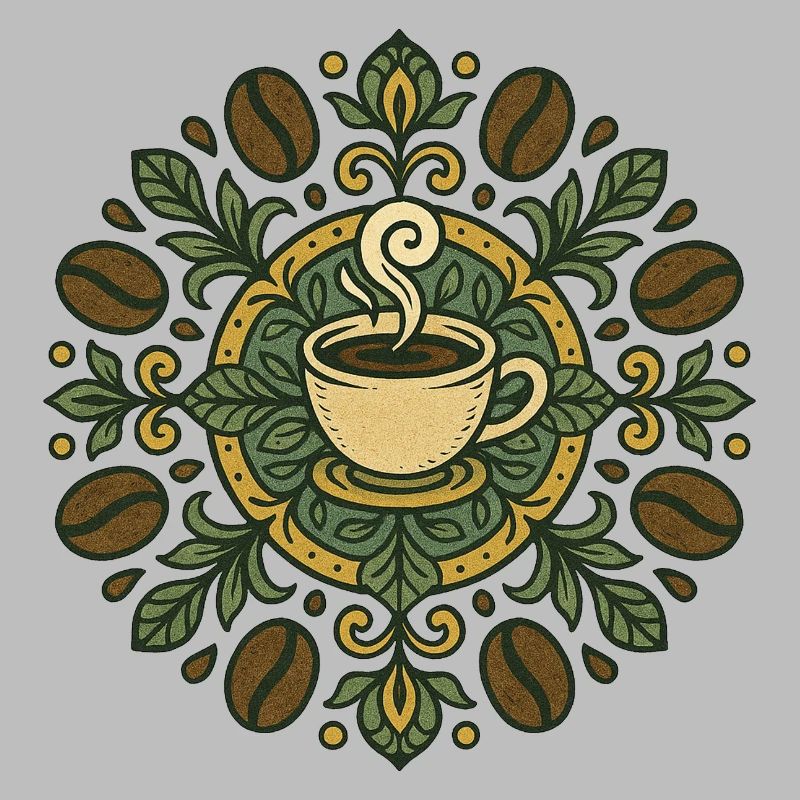Kaffee-Mandala