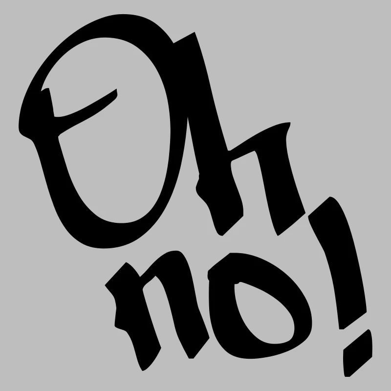 Oh non, oh non! Graffiti, couleur de conception modifiable