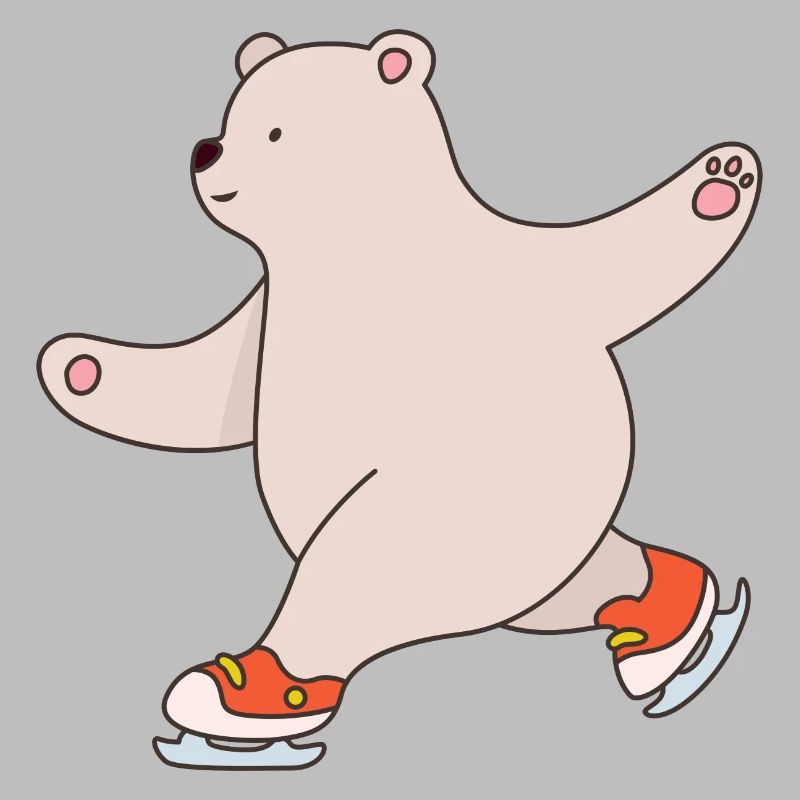 Teddy Witziger Spruch Eisbär Eiskunstlauf Polarbär