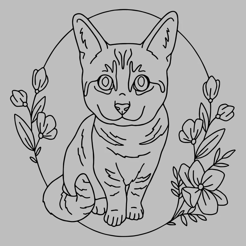 couronne de fleurs de chat