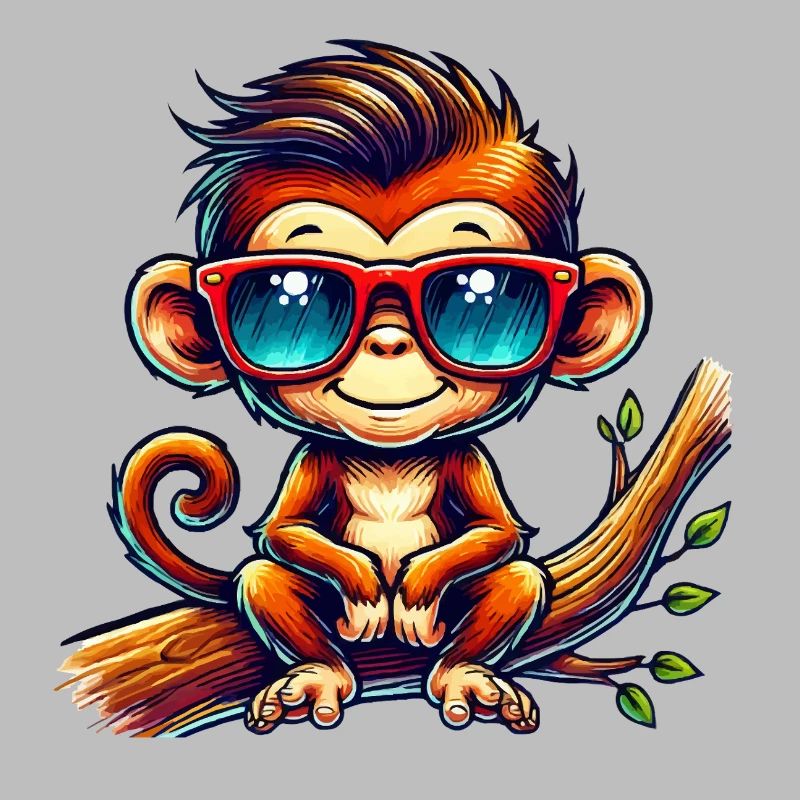 Monkey Sunglasses Comic