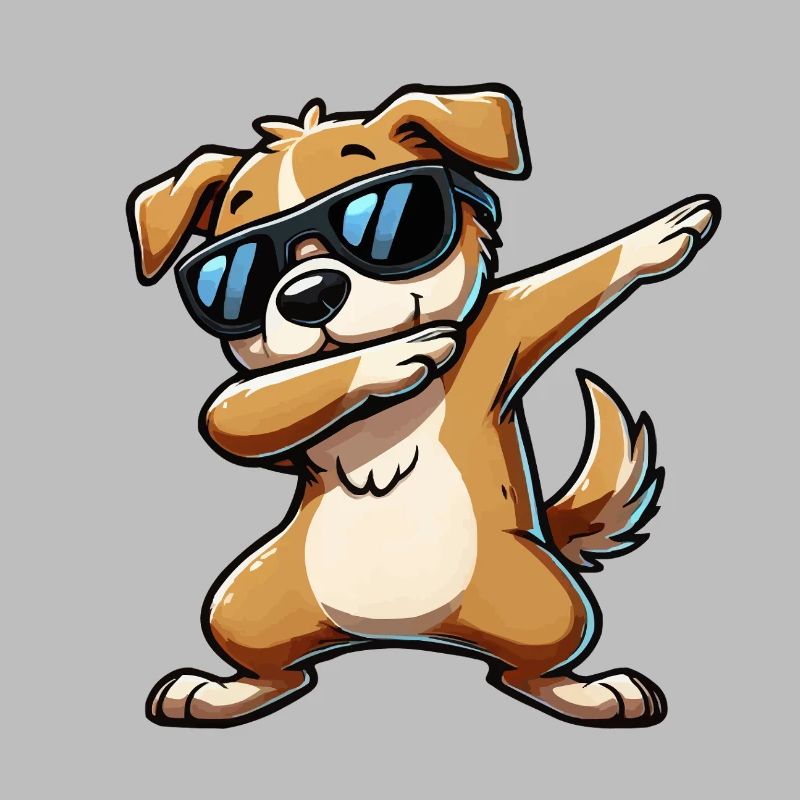hund dabbing comic