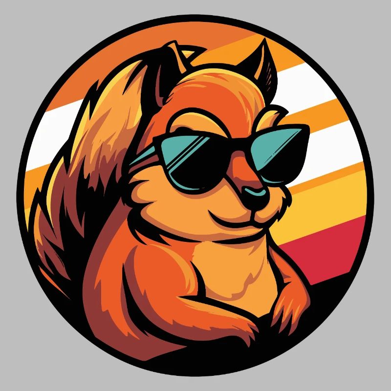 Eichhörnchen Comic Cool