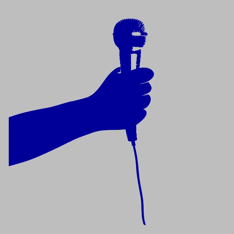 microphone (bleu)