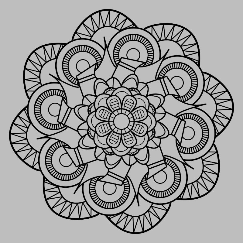 Vea-art Mandala Muster: Weitläufige Blume.