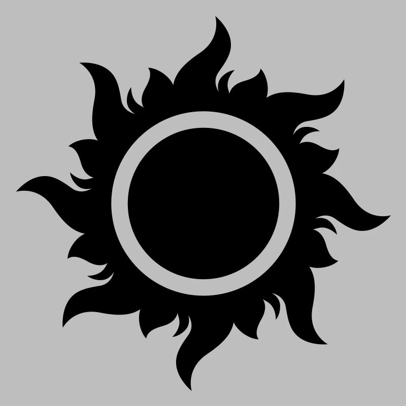 Les rayons de soleil de feu