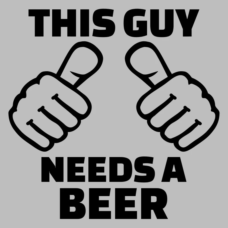 This guy needs a beer