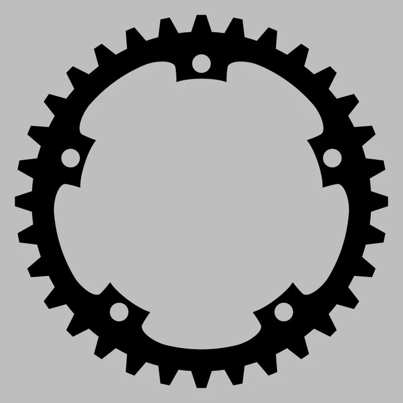bicycle mechanical gear mechanical round serrated