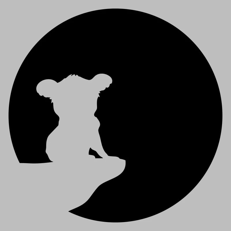 mond klippe nacht dunkel heulen werwolf werkoala s