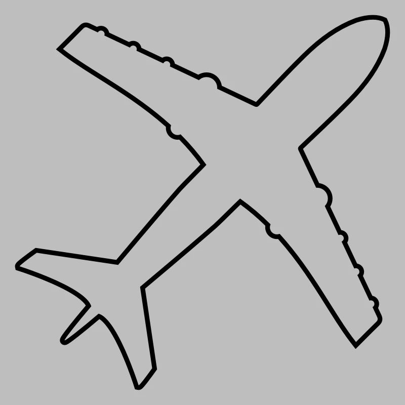 ligne silhouette top down avion mouche pilote mach