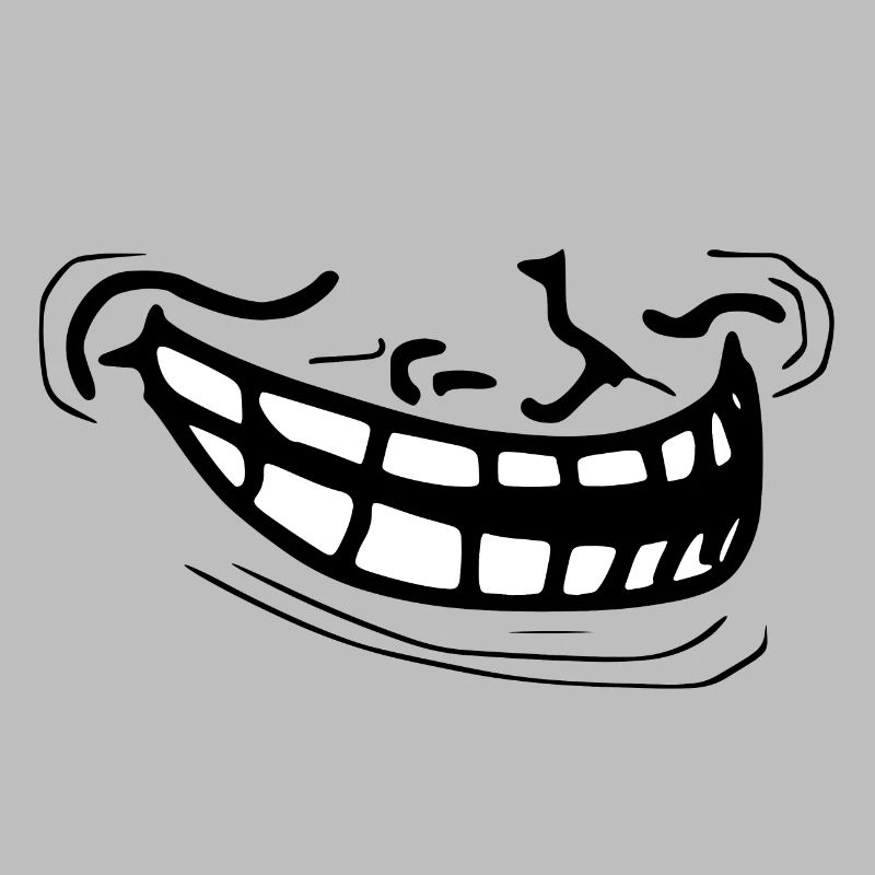 Drôle masque de meme de trollface