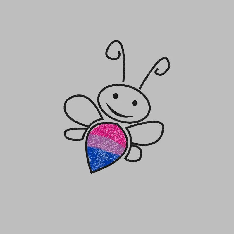 Bisexual Bee Bine Design Black