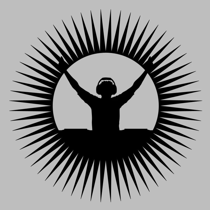 DJ star silhouette