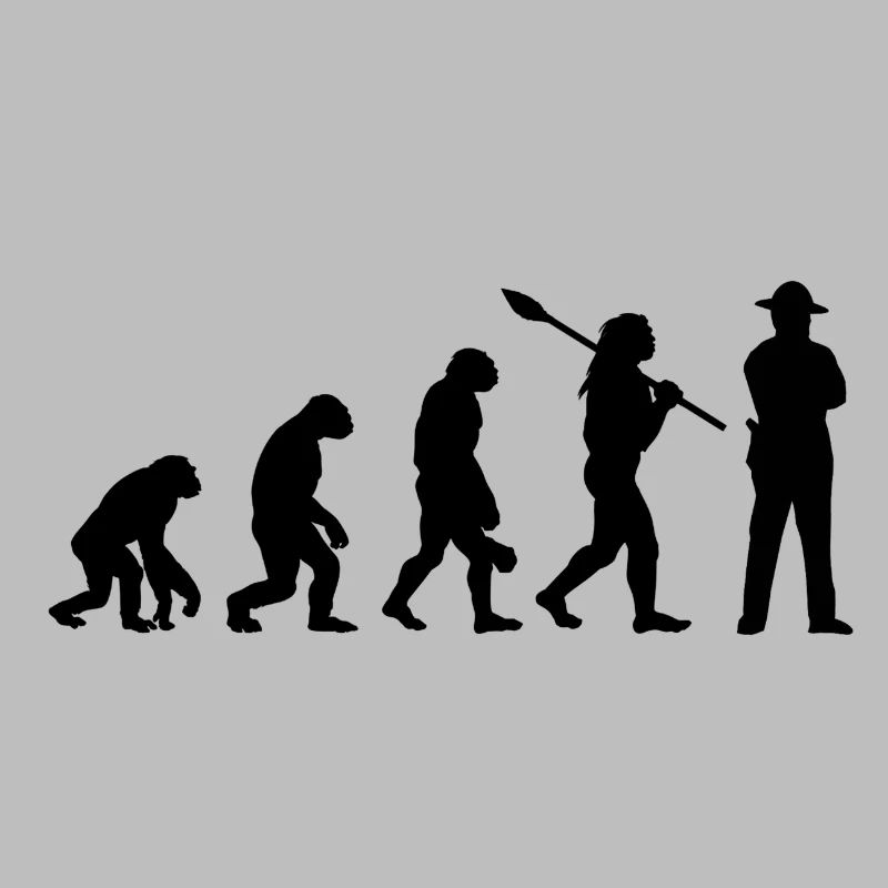 Evolution sheriff police man Policeman