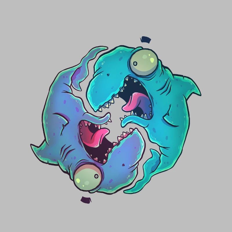 Crazy Yin-Yang fish