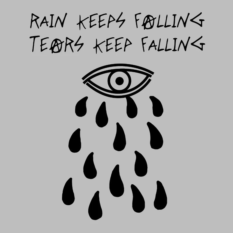 Rain Keeps Falling (Schwarz)