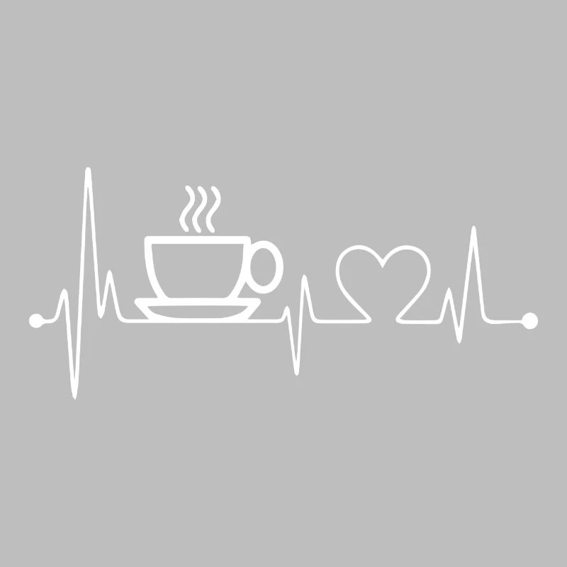 Coffee Pulse Heart Tasse Geschenk