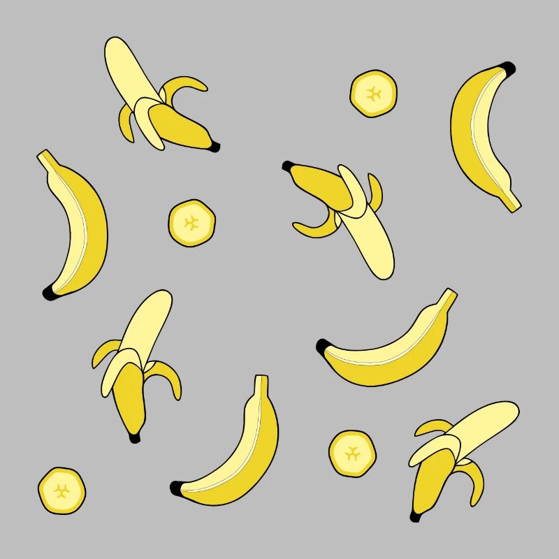 delicious appetizing banana pattern