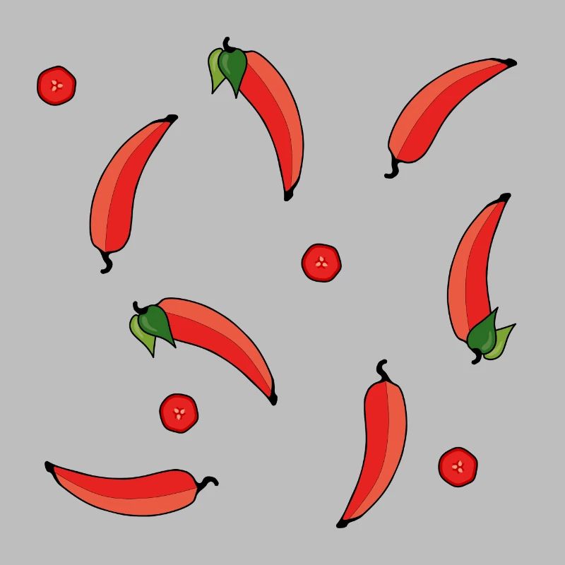 lecker appetitliches Chilli Muster