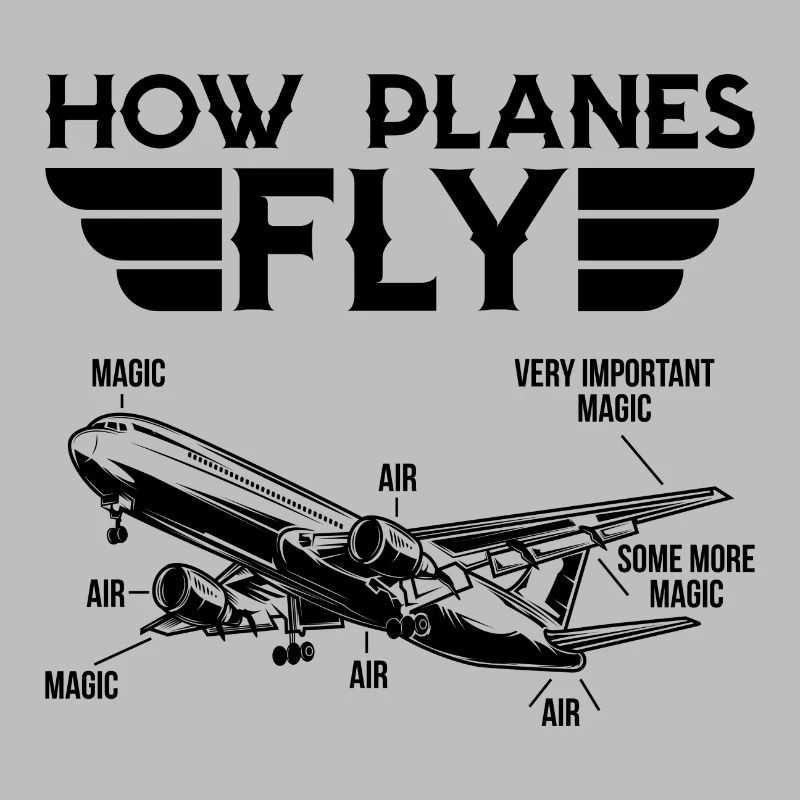 How planes fly Geschenk Pilot Flugzeug Copilot