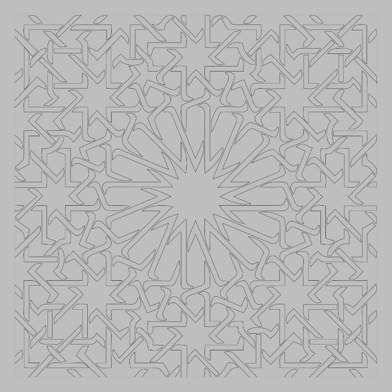 pattern maroc black and white