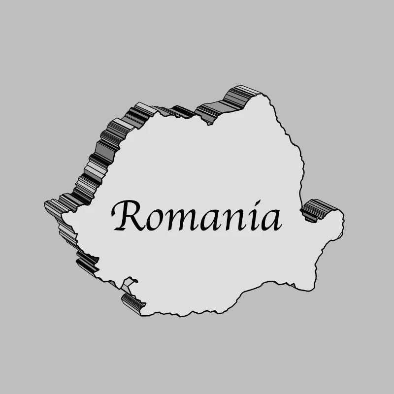 Romania 3D Map