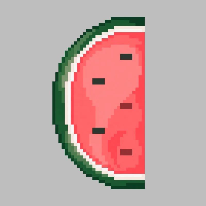 Pixel Art Melon Pattern Variante 1