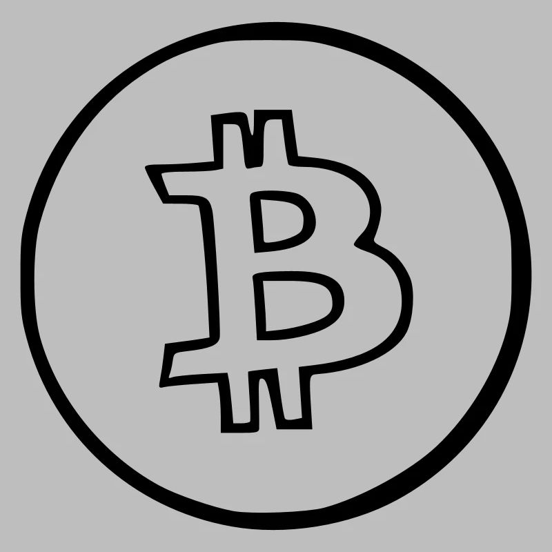 Bitcoin Krypto Währung virtuellen Lebens Vector 6