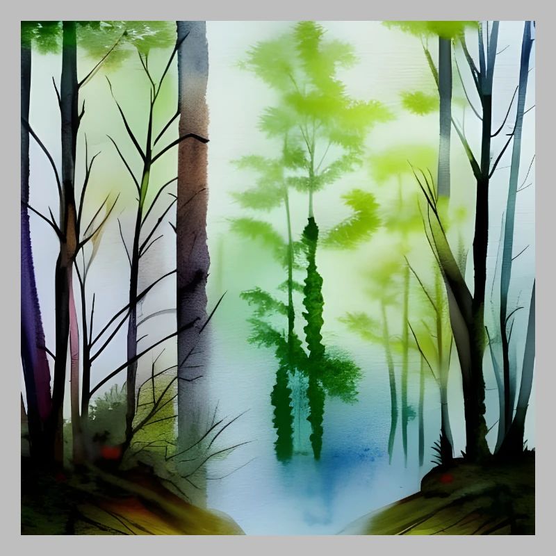 Art de l’image de la forêt