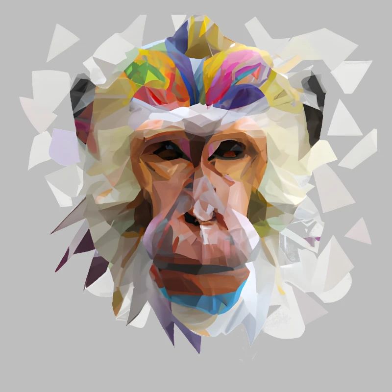 Abstrakter Pride and Power Affe