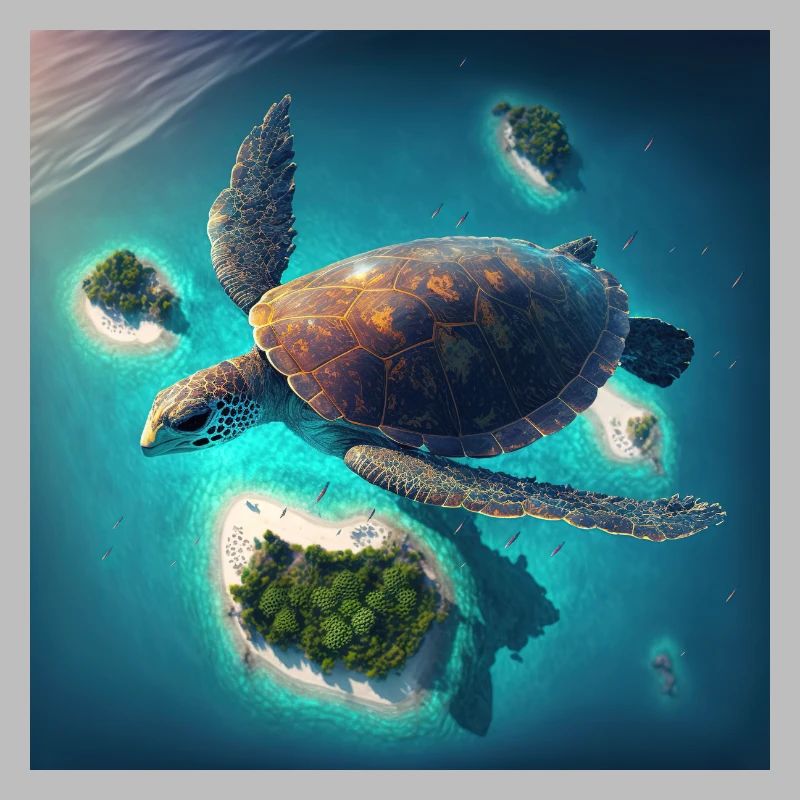 The flying turtle