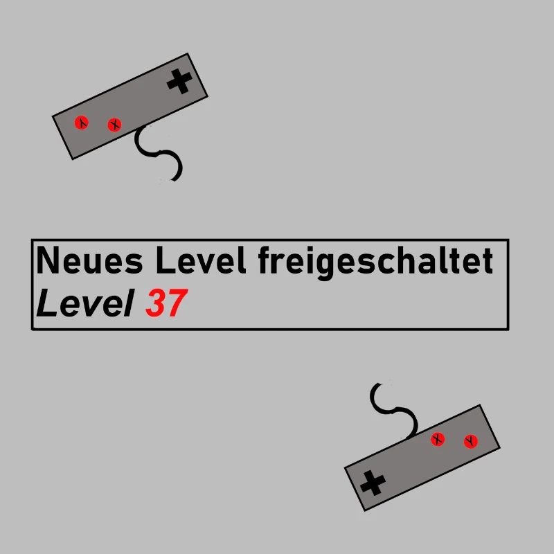 Geschenk Geschenkidee Geburtstag Gaming Level Up