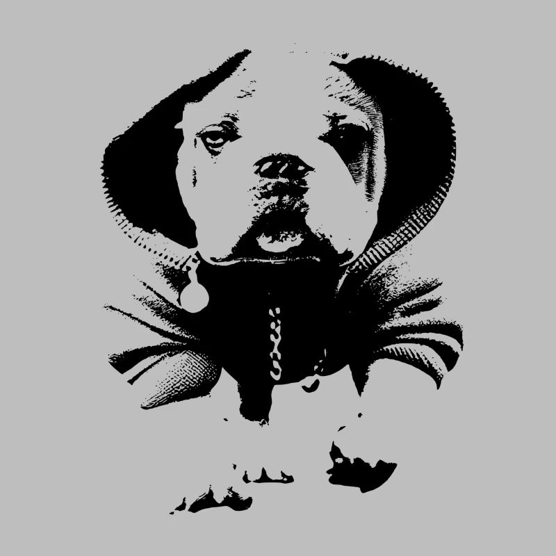 Chien avec sweat à capuche